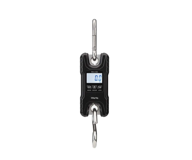 Klau Portable Mini Crane Scale 500 kg / 1000 lb Heavy Duty Digital Hanging Scales LCD Display with Backlight for Home Farm Market Fishing Hunting Black - Image 3